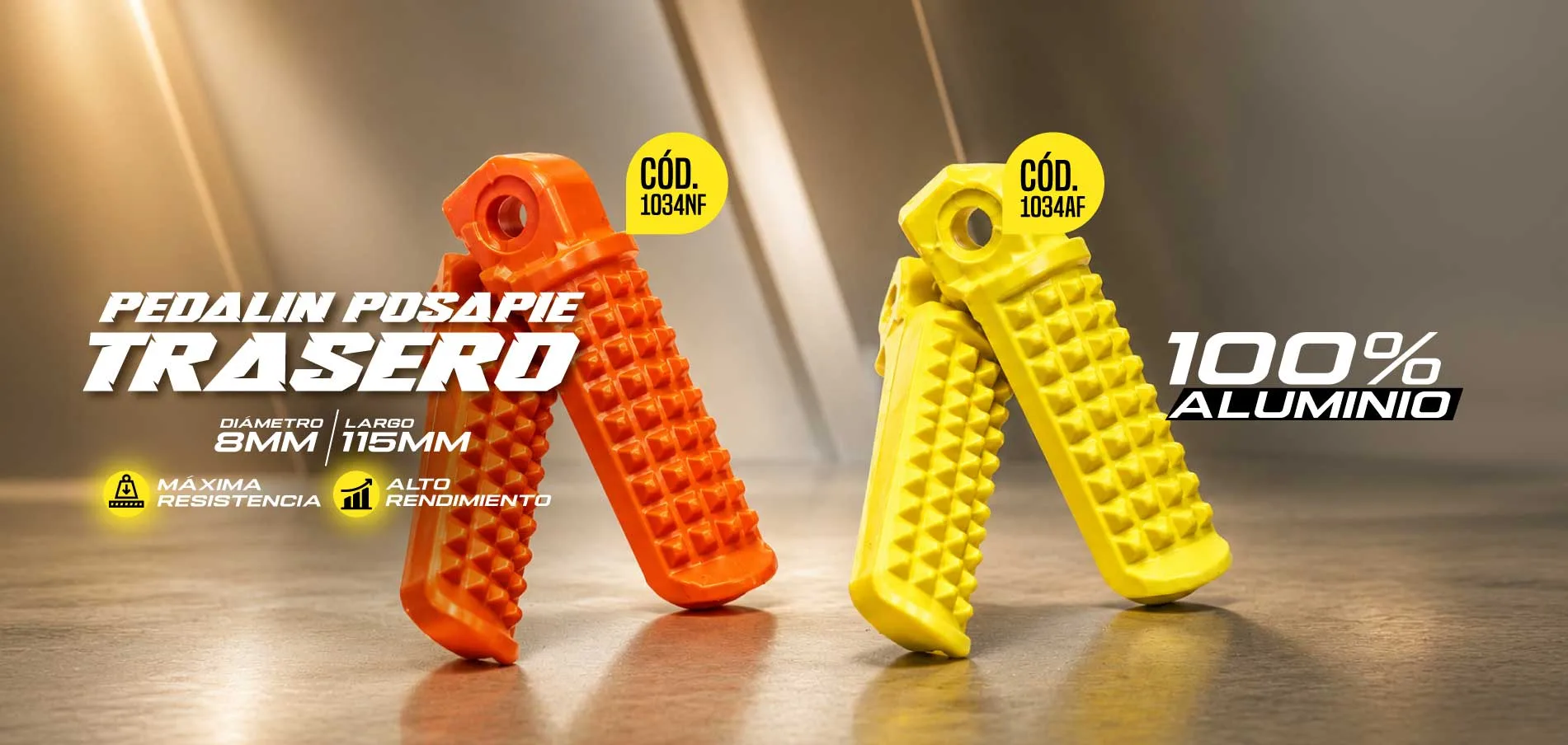 Pedalin posapie trasero 1034NF 1034AF