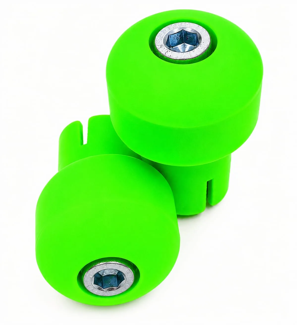 Puntera de Manubrio cromadas SMASH y otras(Jgo.) VERDE FLUO