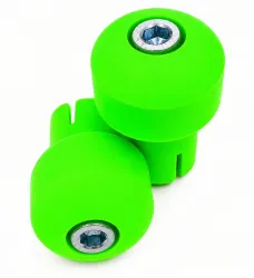 Puntera de Manubrio cromadas SMASH y otras(Jgo.) VERDE FLUO