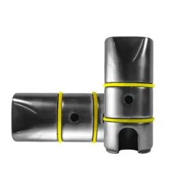 PEDALIN DELANTERO ALUMINIO pulido MACIZO-REBATIBLE AMARIL