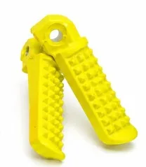 Pedalin 100% aluminio, trasero AMARILLO FLUO JGO. PERNO Ø8