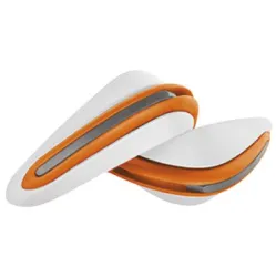 CUBRE MANOS OFF ROAD C/SPOILER ANARANJADO C/BLANCO JGO CAJA