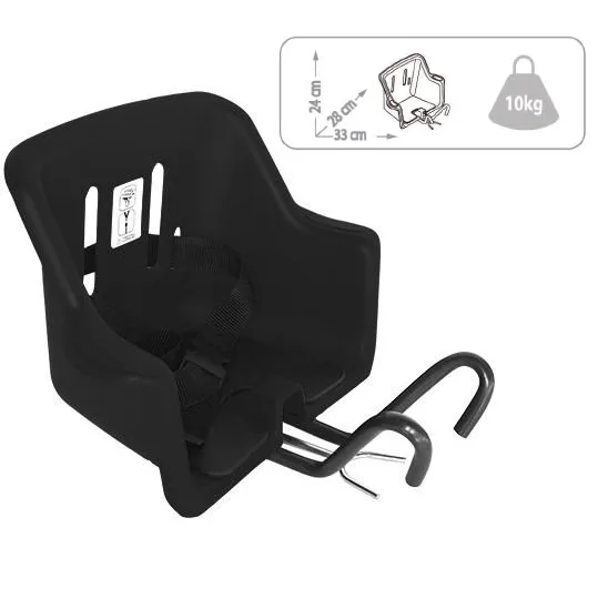 SILLA DELANTERA DE NIÑOS BICIC NEGRA