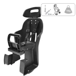SILLA TRASERA DE NIÑOS BICIC CON PROTECCIONES