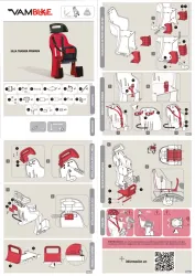SILLA TRASERA DE NIÑOS BICIC ROJA PROTECCIONES