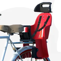 SILLA TRASERA DE NIÑOS BICIC GRIS CON PROTECCIONES