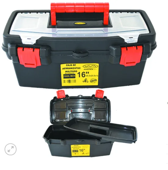 CAJA HERR. NEGRA 16" C/BANDEJA TAPA ORG. 40,5X20,5X18  900GR