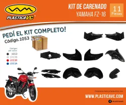 KIT CARENADO FZ16 11P NEGRO