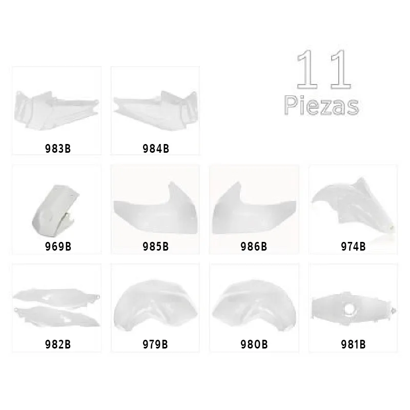 KIT CARENADO FZ16 11P BLANCO YAMAHA FZ16