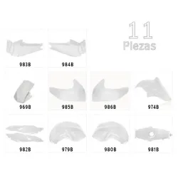 KIT CARENADO FZ16 11P BLANCO YAMAHA FZ16