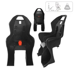 SILLA TRASERA DE NIÑOS BICIC compacta  p/15kg c/kit NEGRA
