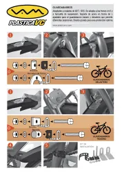 GUARDABARRO DEL BICICLET C/KIT DEL. 550MM+TRASERO 800