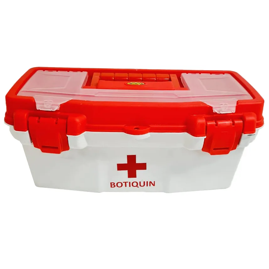 CAJA BOTIQUIN 16" BLANCA C/BAN TAPA ORG. 40,5X23,5X18 500GR
