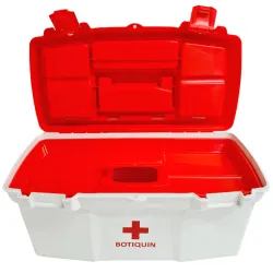 CAJA BOTIQUIN 16" BLANCA C/BAN TAPA ORG. 40,5X23,5X18 500GR