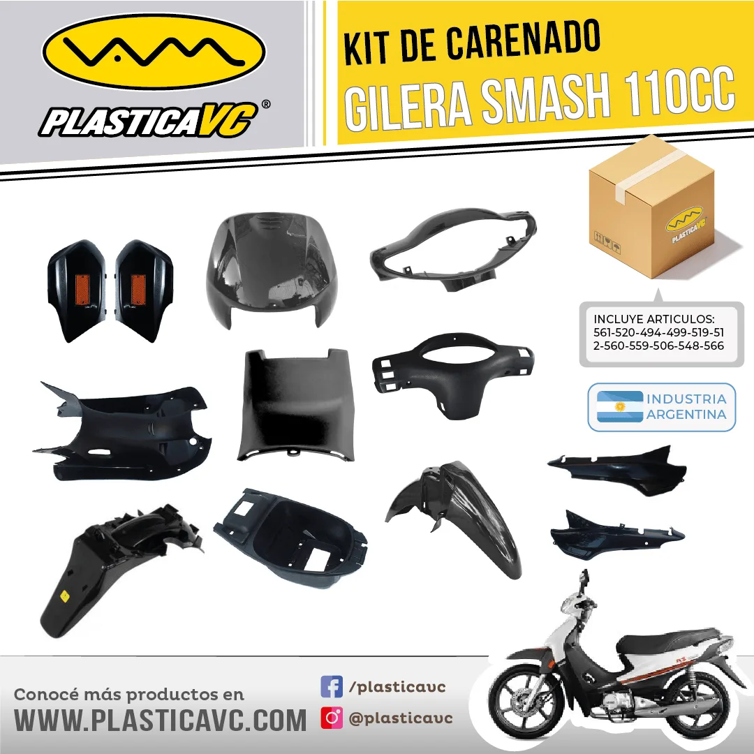 KIT CARENADO SMASH /BIZ/OTRAS 110cc 11p