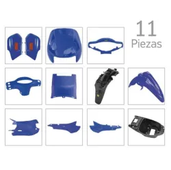 KIT CARENADO SMASH /BIZ/OTRAS 110cc 11p AZUL