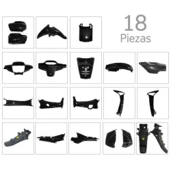 KIT CARENADO HONDA WAVE 18P 2006 al 2012