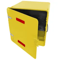 CAJA DELIVERY SUPER AMARILLA C/ 1 ESTANTE 40X40X40