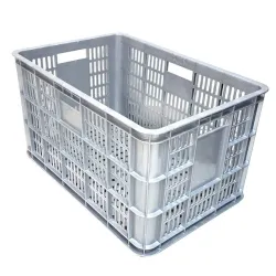 Canasto Plastico Reforzado api MULTIUSO 57x38x30 PLATA