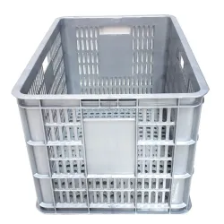Canasto Plastico Reforzado api MULTIUSO 57x38x30 PLATA