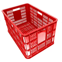 Canasto Plastico Reforzado api MULTIUSO 57x38x30 ROJO
