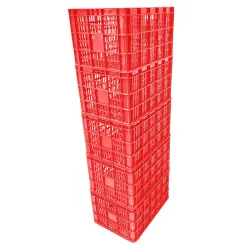 Canasto Plastico Reforzado api MULTIUSO 57x38x30 ROJO