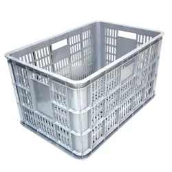 Canasto Plastico Reforzado api MULTIUSO  48x34x26 PLATA