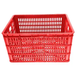 Canasto Plastico Reforzado api MULTIUSO  48x34x26 rojo