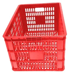 Canasto Plastico Reforzado api MULTIUSO  48x34x26 rojo