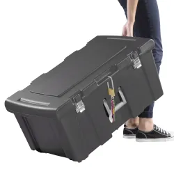 Baul  Multiuso 79,4x44,8x35,2 125 litros c/tapa/manija/rueda