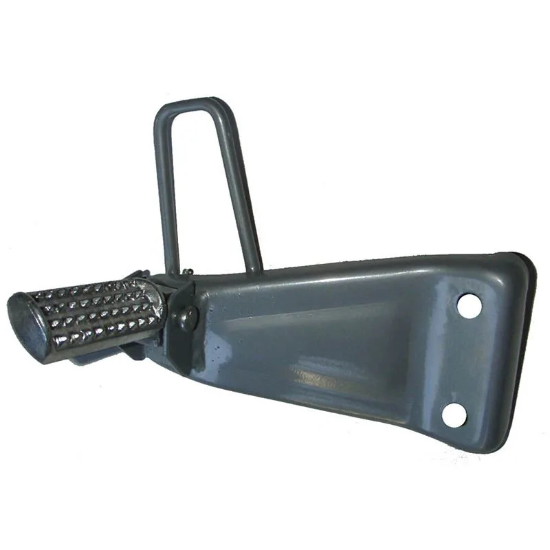 SOPOR.CHAPA TRAS.DERECH.ZLLA R C/PEDALIN ALUMINIO GRIS