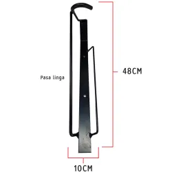SOPORTE PARED vertical para bicicletas c/proteccion