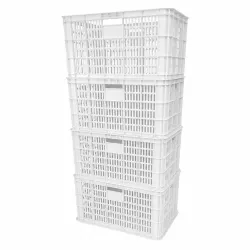 Canasto Plastico COSECHERO 65L REFORZADO 57x38x30 BLANCO APIL