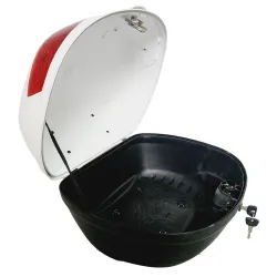 BAUL PORTA OBJETOS BLANCO MOTO 32 litros 33X44X41