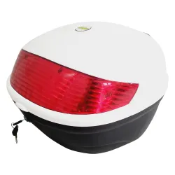 BAUL PORTA OBJETOS BLANCO MOTO 32 litros 33X44X41