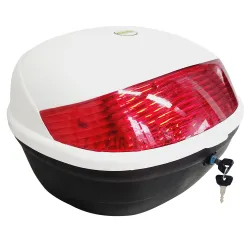 BAUL PORTA OBJETOS BLANCO MOTO 32 litros 33X44X41