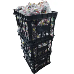 Canasto Plastico encastrable MULTIUSO  36.5x44.5x28.5 negro