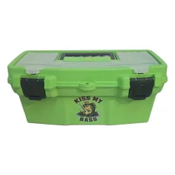 CAJA PESCA 16" VERDE C/BAN TAPA ORG. 40,5X20,5X18 500GR