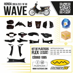 KIT CARENADO HONDA WAVE 18P 2006 al 2012