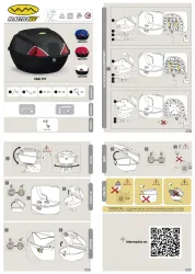 BAUL PORTA OBJETOS 16 LITROS 25X36X34 P/ MOTO Y BICICLETAS Con doble ojo de gato